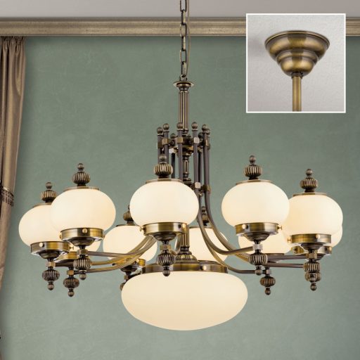 Wiener nostalgie Csillár 11x E27 Patina Klasszikus 96 cm