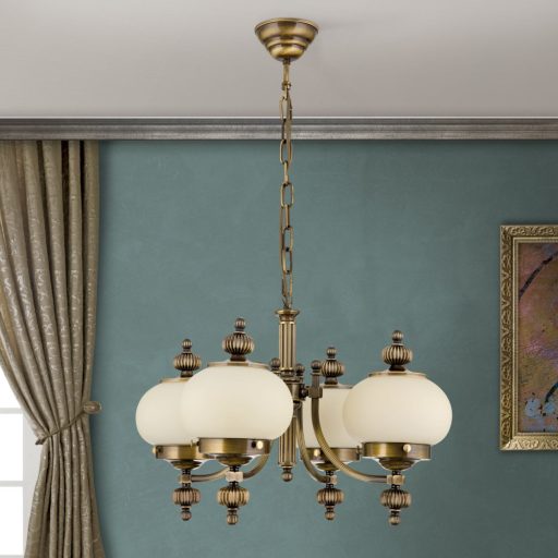 Wiener nostalgie Csillár 4x E27 Patina Klasszikus 58 cm