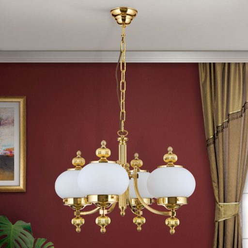 Wiener nostalgie Csillár 4x E27 Sárgaréz Klasszikus 58 cm