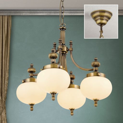 Wiener nostalgie Csillár 4x E27 Patina Klasszikus 58 cm