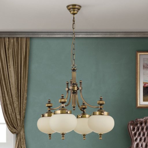 Wiener nostalgie Csillár 4x E27 Patina Klasszikus 58 cm