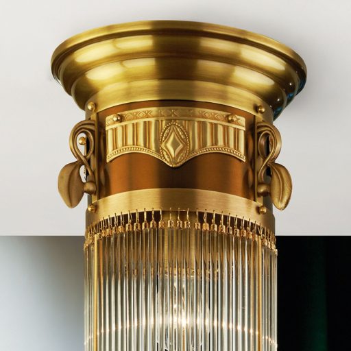 Adele Mennyezeti lámpa 1x E27 Bronz Klasszikus kristály 24 cm