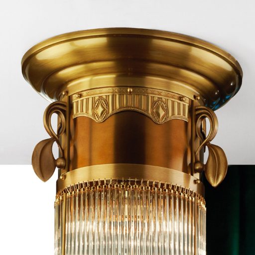 Adele Mennyezeti lámpa 3x E14 Bronz Klasszikus kristály 37 cm