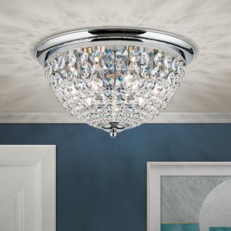 Plafond Mennyezeti lámpa 6x E27 Króm Klasszikus 47 cm
