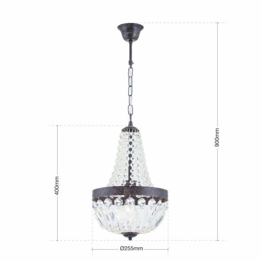 Arila Csillár Patina Klasszikus kristály 25 cm