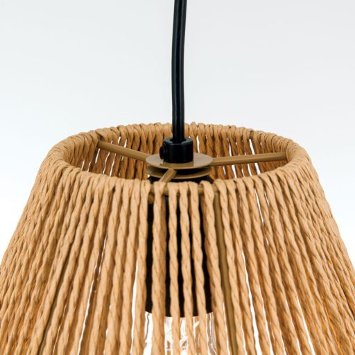 Jungle Függőlámpa 1x E27 Matt fekete Skandináv 30 cm