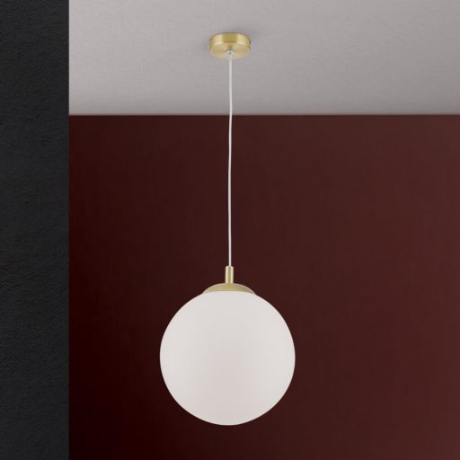 Madis Függő lámpa 1x E27 Matt réz Modern 30 cm