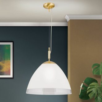 Opaldesign Függő lámpa 1x E27 Matt arany Modern 40 cm