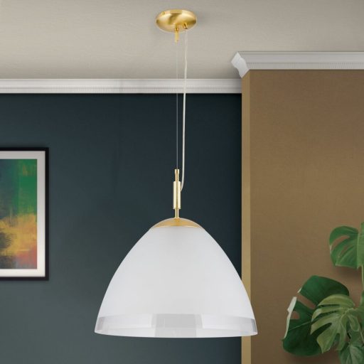Opaldesign Függő lámpa 1x E27 Matt arany Modern 40 cm