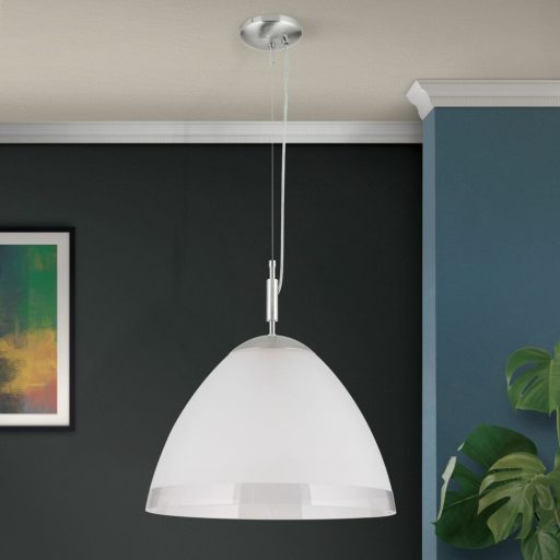 Opaldesign Függő lámpa 1x E27 Matt nikkel Modern 40 cm