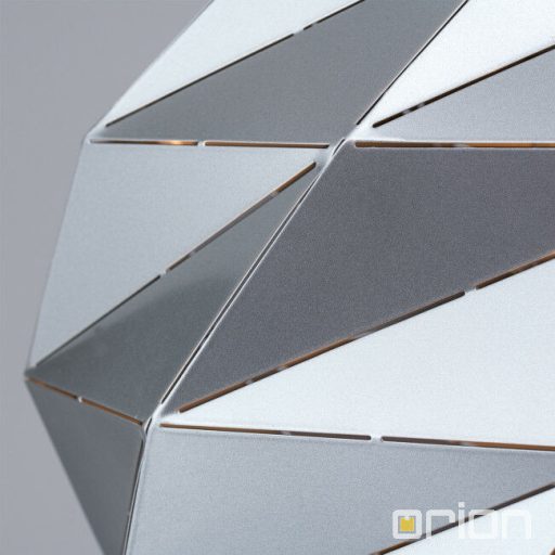 Origami Függőlámpa 1x E27 Matt ezüst Modern 42 cm