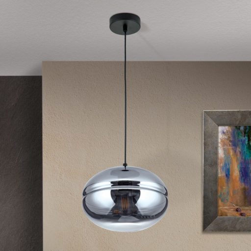 Richard Függő lámpa 1x E27 Fekete Modern