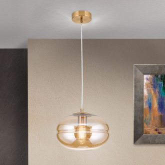 Richard Függő lámpa 1x E27 Matt réz Modern