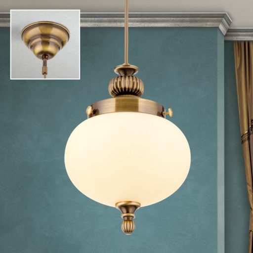Wiener nostalgie Függő lámpa 1x E27 Patina Klasszikus 18 cm