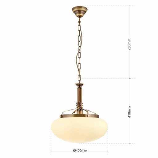 Wiener nostalgie Függő lámpa Patina Klasszikus 40 cm