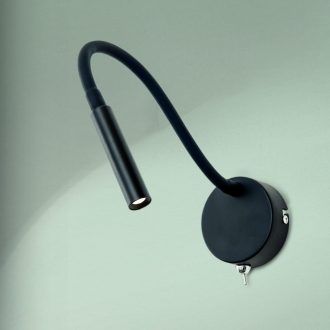 Flexi Spotlámpa Fekete Modern 8 cm