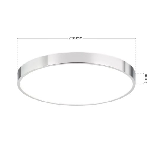 Bully Mennyezeti lámpa Króm Modern 28 cm