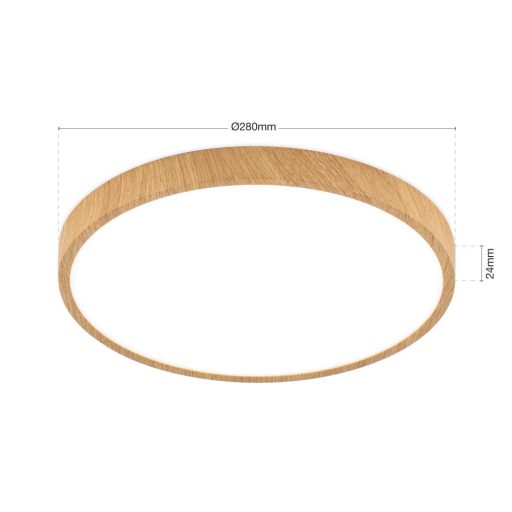 Bully Mennyezeti lámpa Fa Modern 28 cm
