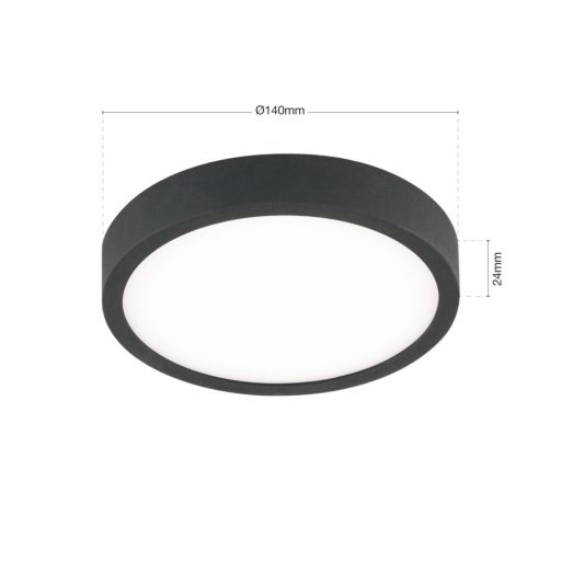 Bully Mennyezeti lámpa Matt fekete Modern 14 cm