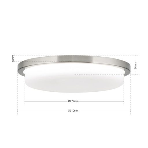 Lerox Mennyezeti lámpa Matt króm Modern 31 cm