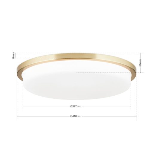 Lerox Mennyezeti lámpa Matt réz Modern 41 cm