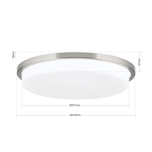 Lerox Mennyezeti lámpa Matt króm Modern 41 cm