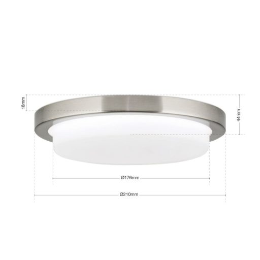 Lerox Mennyezeti lámpa Matt króm Modern 21 cm