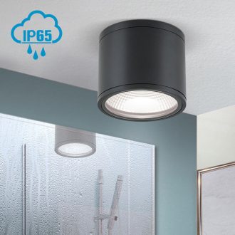 Mennyezeti lámpa Fekete Modern 14 cm