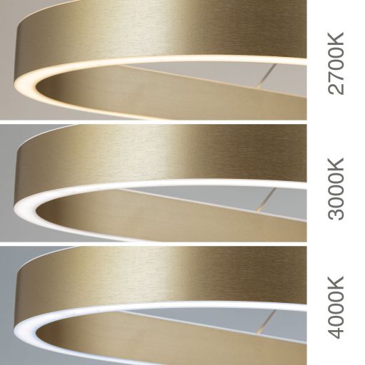 Carrara Led függőlámpa Matt arany Minimál