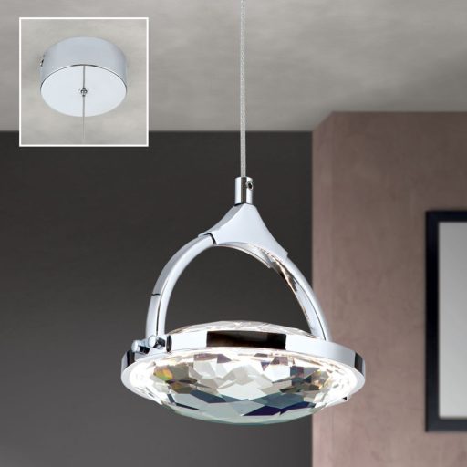 Moon Függőlámpa Arany Modern kristály 12 cm