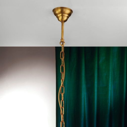 Adele Függő lámpa 1x E27 Bronz Klasszikus 17 cm