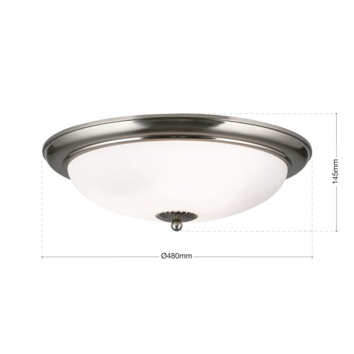 Empira Mennyezeti lámpa 3x E27 Satin Klasszikus 48 cm