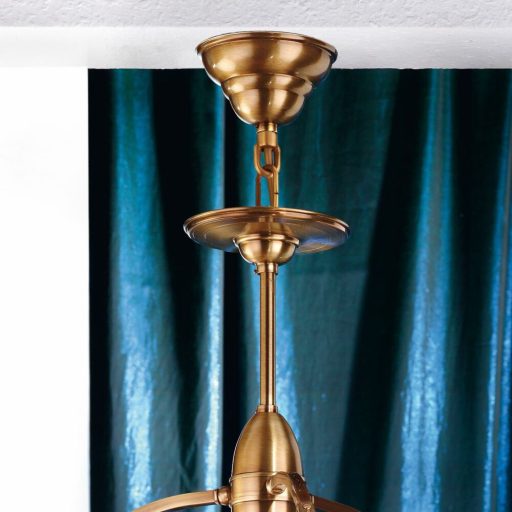 Adele Csillár 4x E14 Antik bronz Szecessziós 52 cm