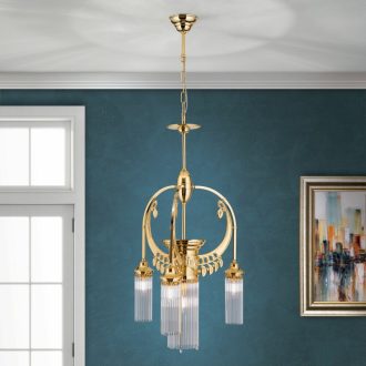 Adele Csillár 4x E14 Arany Szecessziós 52 cm