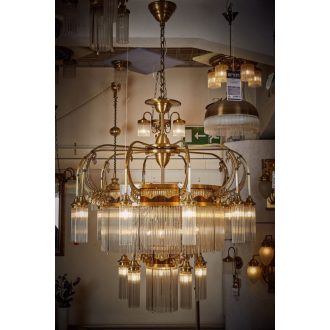 Adele Csillár 8x E14 Arany Szecessziós 88 cm
