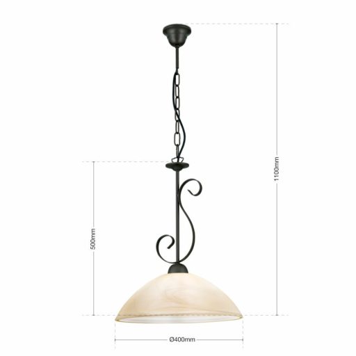 Ella Csillár 1x E27 Rozsdabarna Rusztikus 40 cm