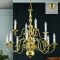 Flamand Csillár 12x E14 Réz Klasszikus 75 cm