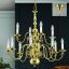 Flamand Csillár 12x E14 Réz Klasszikus 75 cm