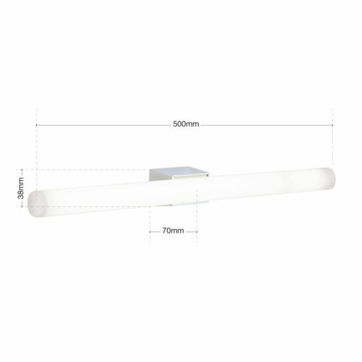 Visagist Tükörmegvilágító lámpa Króm Modern