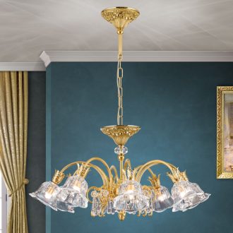 Boheme Csillár 8x G9 Arany Klasszikus kristály 72 cm