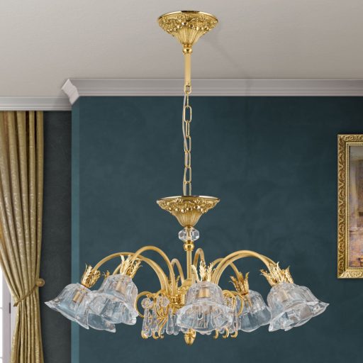 Boheme Csillár 8x G9 Arany Klasszikus kristály 72 cm