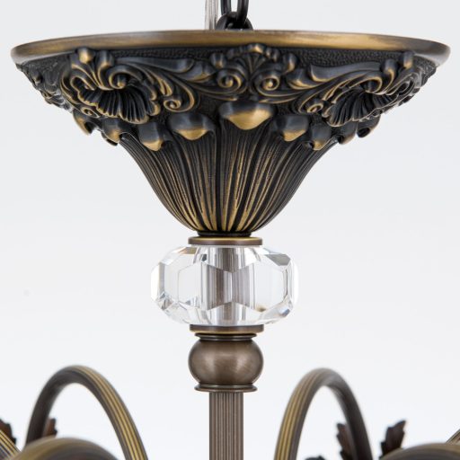 Boheme Csillár 8x G9 Patina Klasszikus kristály 72 cm