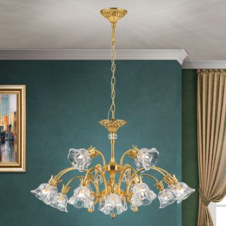 Boheme Csillár 16x G9 Arany Klasszikus kristály 60 cm