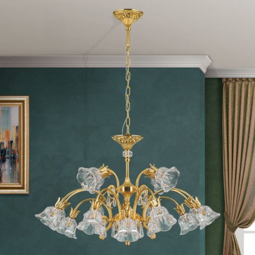 Boheme Csillár 16x G9 Arany Klasszikus kristály 60 cm