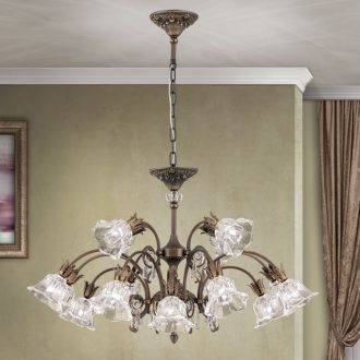 Boheme Csillár 16x G9 Patina Klasszikus kristály 60 cm