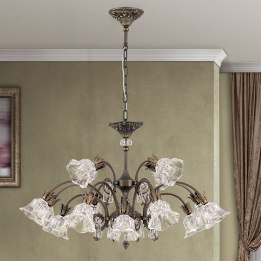Boheme Csillár 16x G9 Patina Klasszikus kristály 60 cm