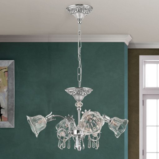 Boheme Csillár 4x G9 Ezüst Klasszikus kristály 60 cm