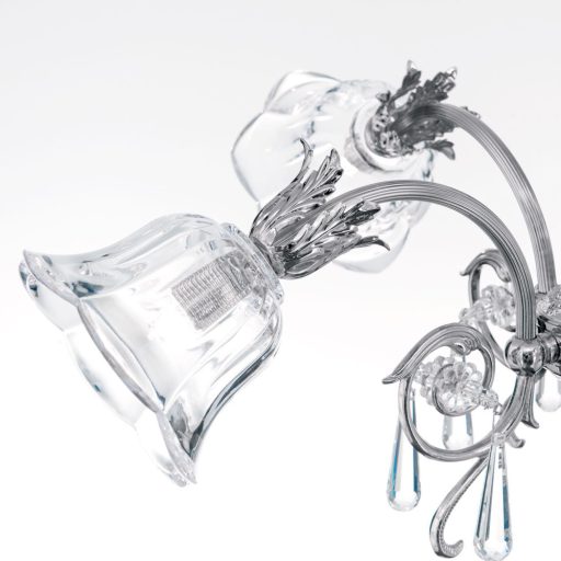 Boheme Csillár 4x G9 Ezüst Klasszikus kristály 60 cm