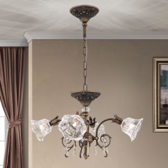 Boheme Csillár 4x G9 Patina Klasszikus kristály 60 cm