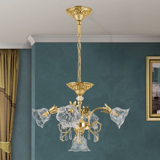 Boheme Csillár 5x G9 Arany Klasszikus kristály 60 cm